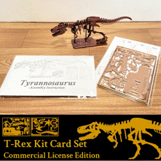 rex_kit-pic0.gif [3Dino Puzzle] T-Rex Kit Card Set (Commercial License Edition)