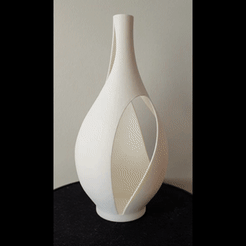 asymmetricvase.gif STL-Datei Asymmetrische Vase・3D-druckbare Vorlage zum herunterladen, 3DPrintBunny