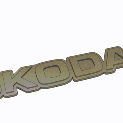 Keychain_Skoda_1-v1_resized.gif Free STL file Skoda Keychain・3D print design to download, rg3d