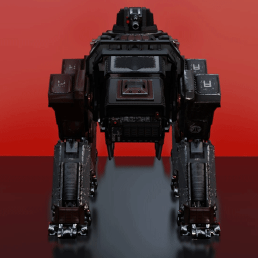 🧑‍🏭 Helldivers 2 - Automaton Factory Strider 3D MODEL (with turrets ...