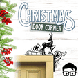 010a.gif 🎅 Christmas door corner (santa, decoration, decorative, home, wall decoration, winter) - by AM-MEDIA