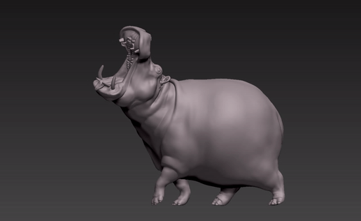 🦛 hippopotamus one piece・ STL File for 3D printing・Cults