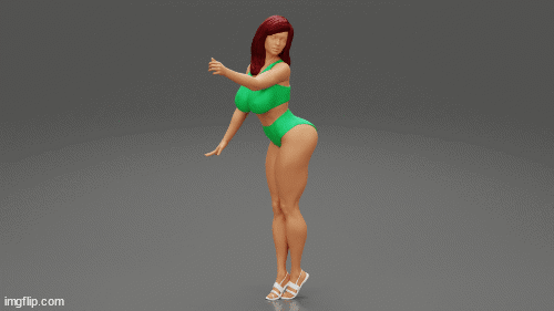 6ilmp5.gif Fichier STL Femme brune sexy posant et ouvrant une fenêtre Modèle d'impression 3D・Modèle pour impression 3D à télécharger, 3DGeshaft