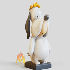 Droopy.gif STL file Droopy - canine-standing pose-FANART FIGURINE・3D print design to download