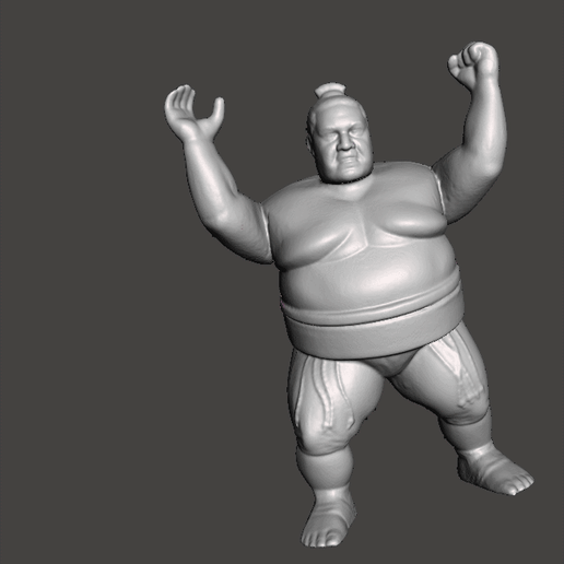 wwf yokozuna wwf hasbro 1990 - 3D model önizlemesi