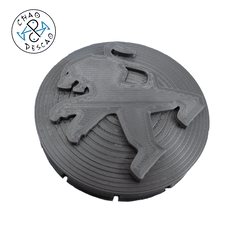 Peugeot_Caps_gif.gif 3D file Peugeot Wheel Center Caps 60mm・3D printing design to download