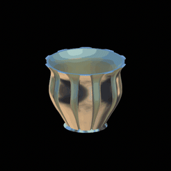my_project-2.gif Free STL file bowl / flowerpot / vase / vessel / receptacle / utensil / decoration・3D printing idea to download