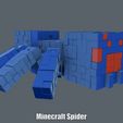 Minecraft-Spider.gif Fichier STL Araignée Minecraft (Impression facile - Imprimer en place)・Modèle à télécharger et à imprimer en 3D