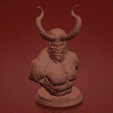 1.1.gif 3D Hellboy Bust Printable – Intricate Details and High Quality