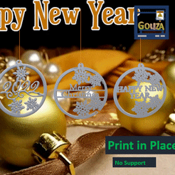 ppt20DF.pptm-Automatisch-wiederhergestellt.gif STL file Happy new Year 2022・3D printable design to download, Gouza-Tech