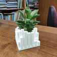 ezgif.com-optimize(1).gif Square plant vase/pot