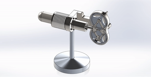 ezgif.com-video-to-gif.gif stirling engine beta type with rhombic drive