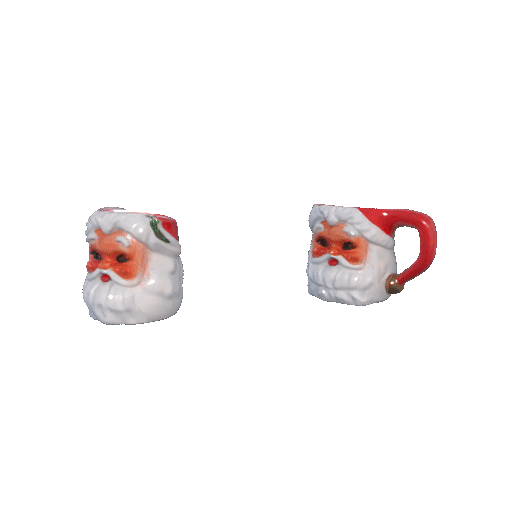 Dollhouse Miniature Christmas Mug Set 1:6 Doll Scale 3D model