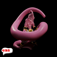 majin-buu-mas-base-y-adornos_1.gif STL file Majin buu Toys・3D print design to download, easalfa