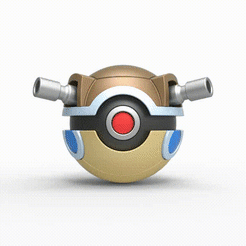 Ball.gif Archivo 3D Pokeball Blastoise・Diseño de impresora 3D para descargar