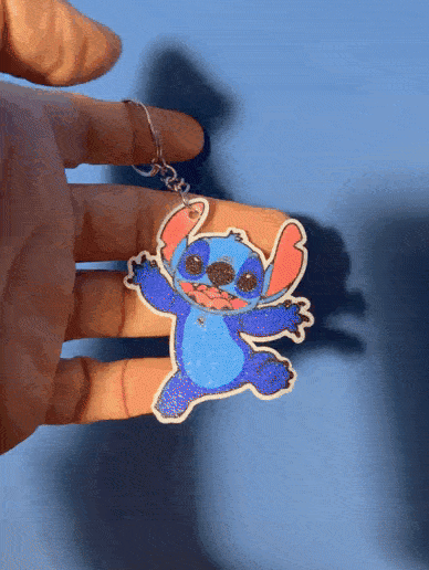 Stitch keychain - 3D model önizlemesi