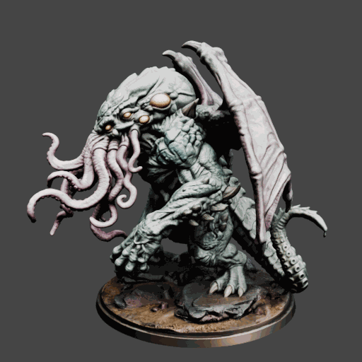 Old Ones Guardian Beast Miniature 3D model