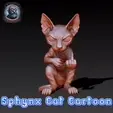 Sphynx-Cat-Cartoon.gif Sphynx Cat Cartoon (STL & 3MF MULTICOLOR)