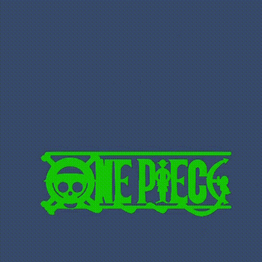 TEXT FLIP-ONE PIECE ZORO 3D model