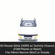 Silvia-240RS.gif 83 Silvia 240RS Body Shell with Dummy Chassis (Xmods and MiniZ)