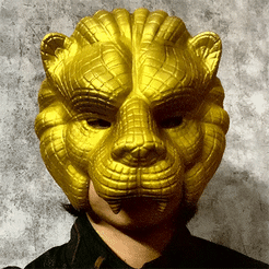 high1.gif STL file Squid Game Mask - Vip Lion Mask 3D print model・3D printer model to download, Bstar3Dart