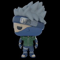 ezgif.com-gif-maker.gif STL-Datei Kakashi- Naruto- FunkoPop herunterladen • 3D-druckbare Vorlage, JuniorKA