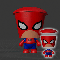 Gif-Spider-Man.gif Download free STL file Spider Man Peke • Object to 3D print, Markdejavu