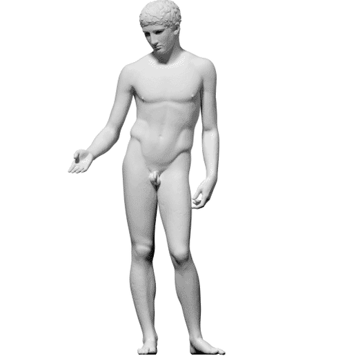 Efebo1.gif Free OBJ file Efebo (Idolino From Pesaro)・3D printing design to download, ThreeDScans