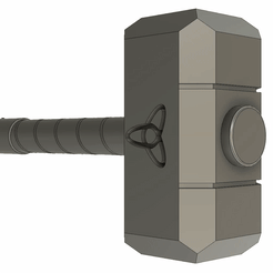 thor-hammer-v1.gif Free 3D file Thor hammer (Mjolnir)・3D printer model to download