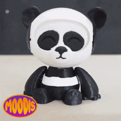 Gif.gif STL file Panda Moodis・Model to download and 3D print