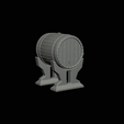sud-1-2.gif wooden barrel with holes and stoppers with base