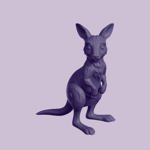 Baby Kangaroo Joey Standing Figurine