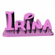 Irina.gif Irina Name Desk Plate