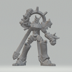 SusanoomonFront.gif Susanoomon Digimon Frontier Toy Replica 3D Model STL
