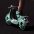ClassicScooterGif.gif Файл STL Классический велосипед-скутер・Модель для печати в 3D скачать