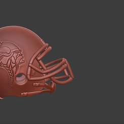 viking2.gif -Datei Football Helm Vikings herunterladen • Vorlage für den 3D-Druck, Hephaistos