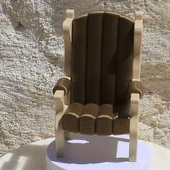 VIDEO-SIEGE-PORTABLE.gif STL file MOBILE PHONE HOLDER SEAT VOLTAIRE・3D print object to download, PLP
