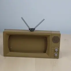 CRT-TV.gif Vintage CRT TV Phone Holder / Stand