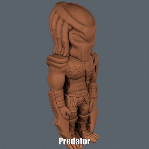 Predator (Easy print no support) 3D model