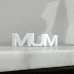 1646599155128.gif STL file Mothers Day Gift - Mum to heart text flip.・3D print object to download, Beany1