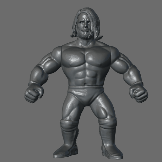 WWF-WWE Costum AJ Styles 3D model