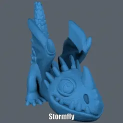 Stormfly.gif STL file Stormfly (Easy print no support)・3D printable model to download