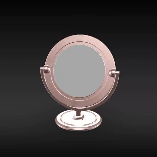 🪞 Miniature Makeup Mirror 1/12 Scale・ STL File for 3D printing・Cults