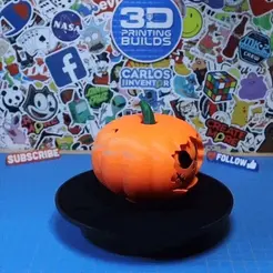 3DPB-Face-Changing-Pumpkin01.gif 3D file Face Changing Pumpkin・3D printable model to download