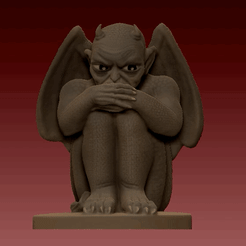 gargoyle.gif STL file Gargoyle Statue・3D printer design to download, morganspear3D