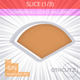 1-3_Of_Pie~4in.gif Slice (1∕3) of Pie Cookie Cutter 4in / 10.2cm