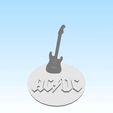 ImageToStl.com_acdc.stl.gif acdc guitar paperweight