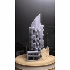 NAKAGIN-TOWER-GIF-SQUARE.gif Fichier STL Diorama de la tour de la capsule de Nakagin・Modèle à télécharger et à imprimer en 3D