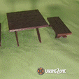 Anim.gif Exclusive Garden Table for your Bluey, Pinipon and Barbie Dolls - Create Epic Play Scenarios!