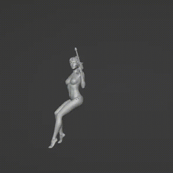 Video_2023_09_11-5_edit_0.gif STL file girl washing car 10・Template to download and 3D print